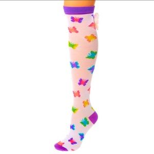 Claire’s Winged Butterfly Knee High Socks